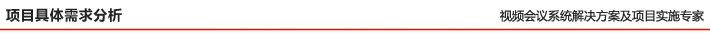項目具體需求分析
